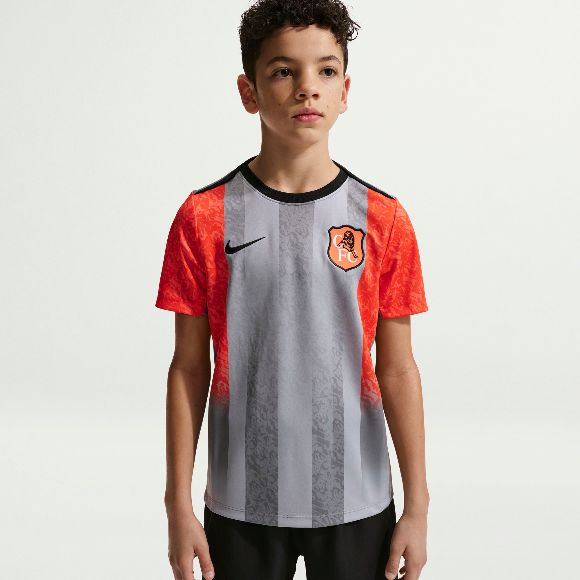 [SJH] Chelsea Youth 2025/26 Academy Pro Pre-Match Jersey Top - Gray