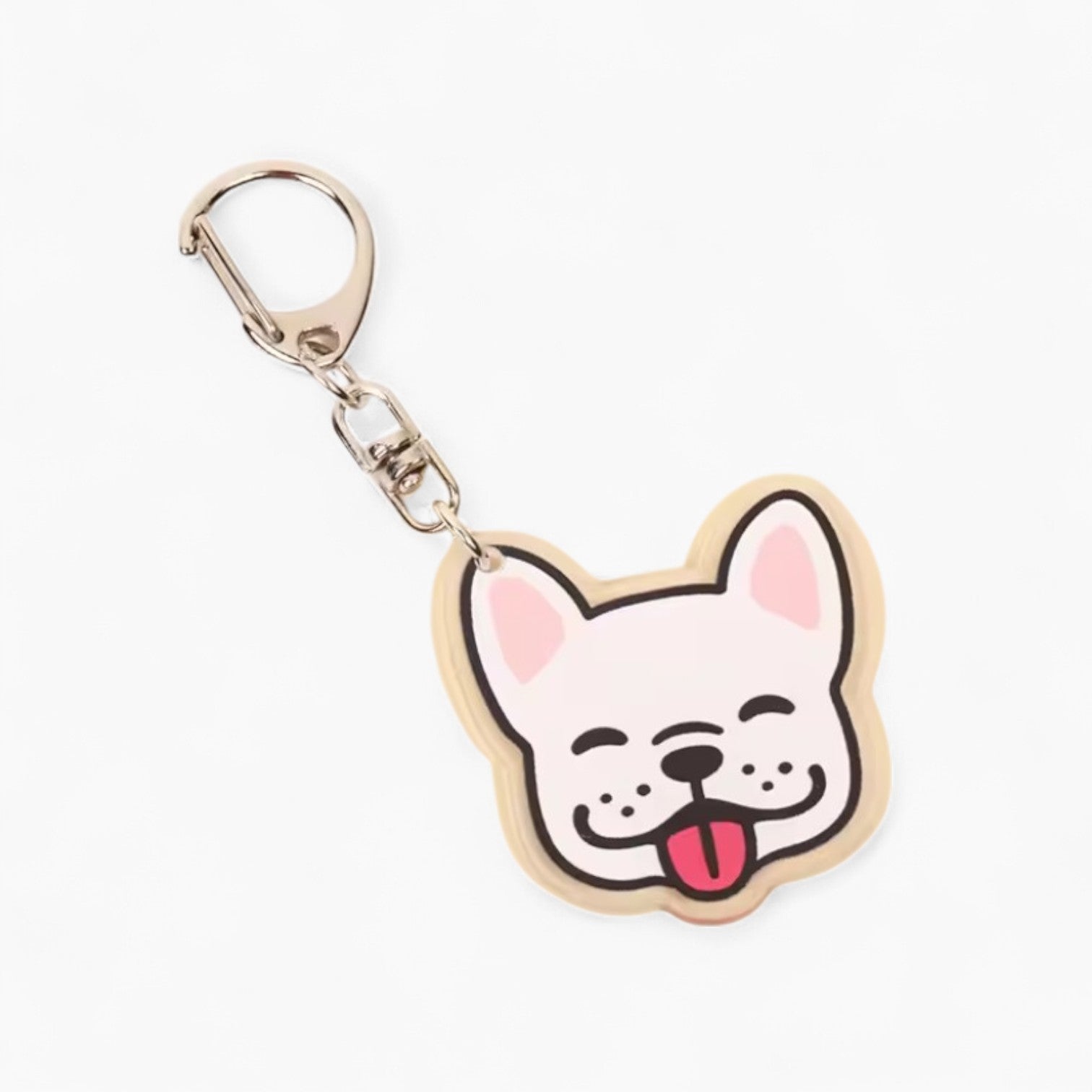 Pawchain French Bulldog Keychain Gift – Cute Frenchie Bag Charm for Dog Lovers
