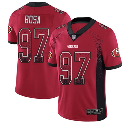 Official NFL Wholesale NFL 49ers #97 Nick Bosa Red Limited Jersey