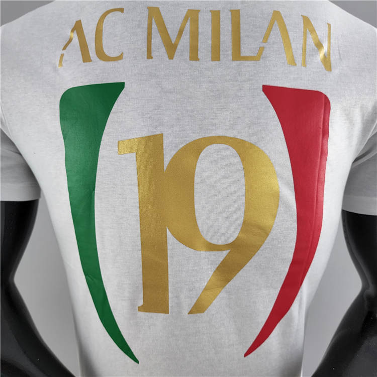 21-22 AC Milan Champion White T-Shirt - Official Replica 6707