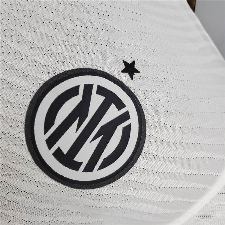 Breathable Inter Milan 21-22 Away White Snake Soccer Jersey Football