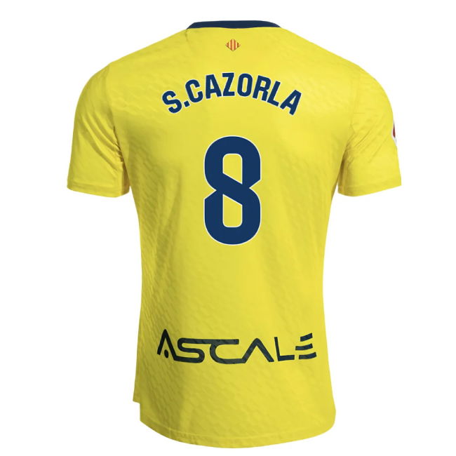 2025-2026 Villarreal Home Shirt (S.Cazorla 8) - Ultras Approved - Y...