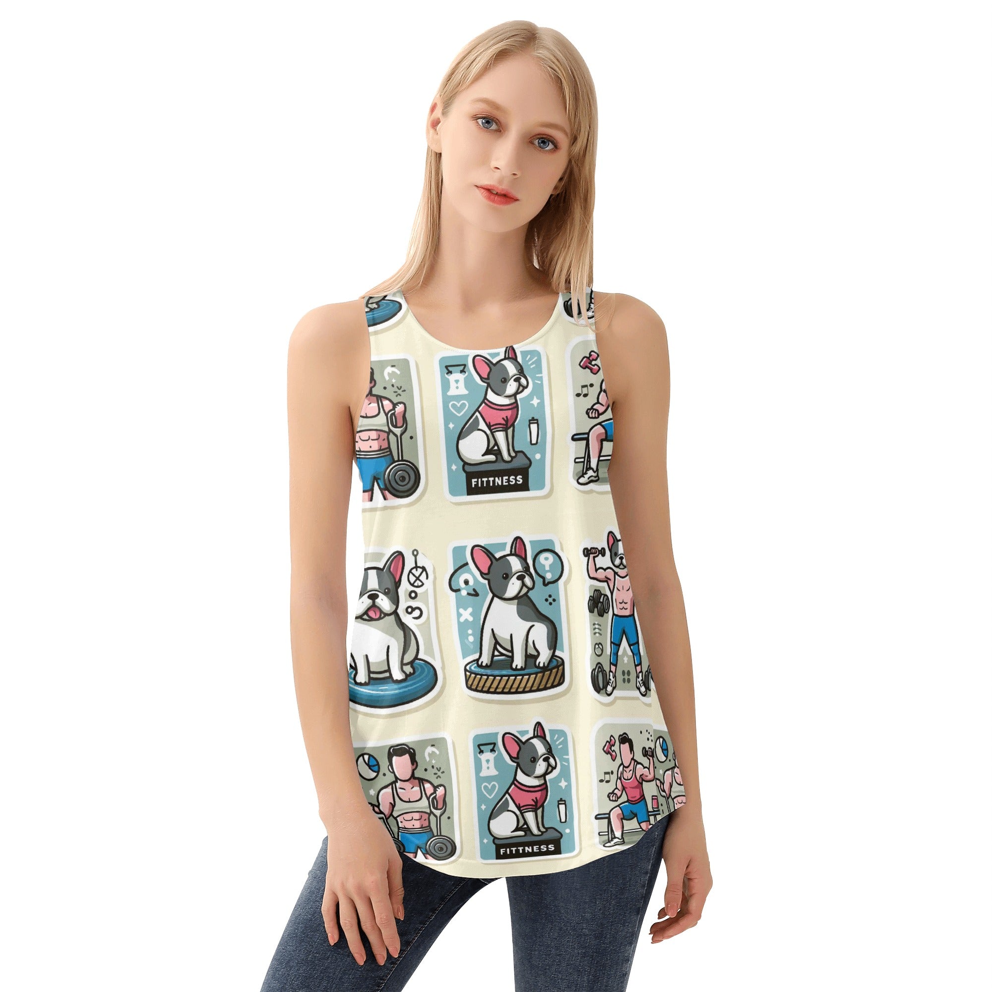 Pet-Lover Durable Princess - Women Tank Tops for Street Style Durable