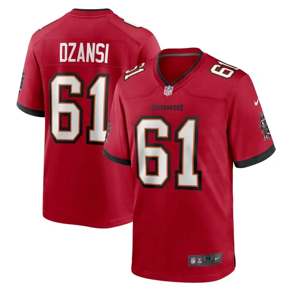 None Silas Dzansi Game Jersey - Red | NFL Player Jersey | NFL Football