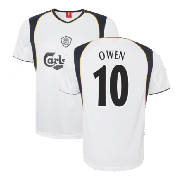 2001-20 Liverpool Official Away Soccer Jersey Owen #10 L S