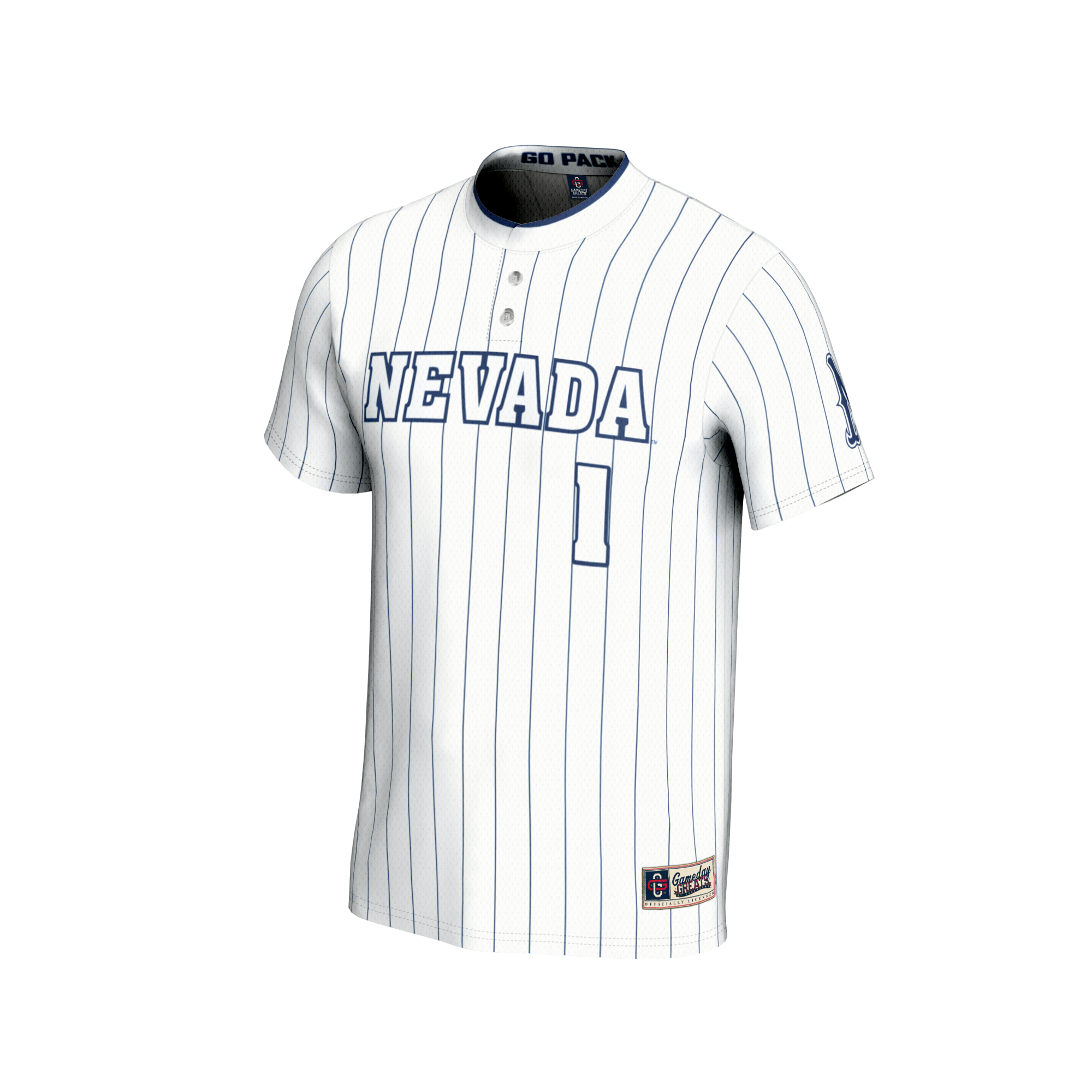 [DDG] Nevada Wolf Pack GameDay Greats Youth Lightweight Collegiate Softball Fashion Jersey - White