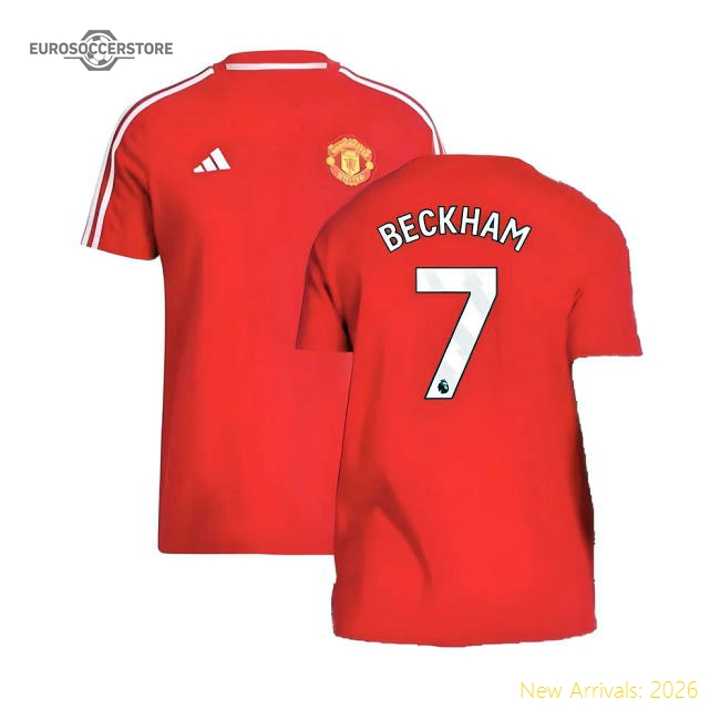 Official 2024-2025 Man Utd Dna Tee (red) (beckham 7) - Premium