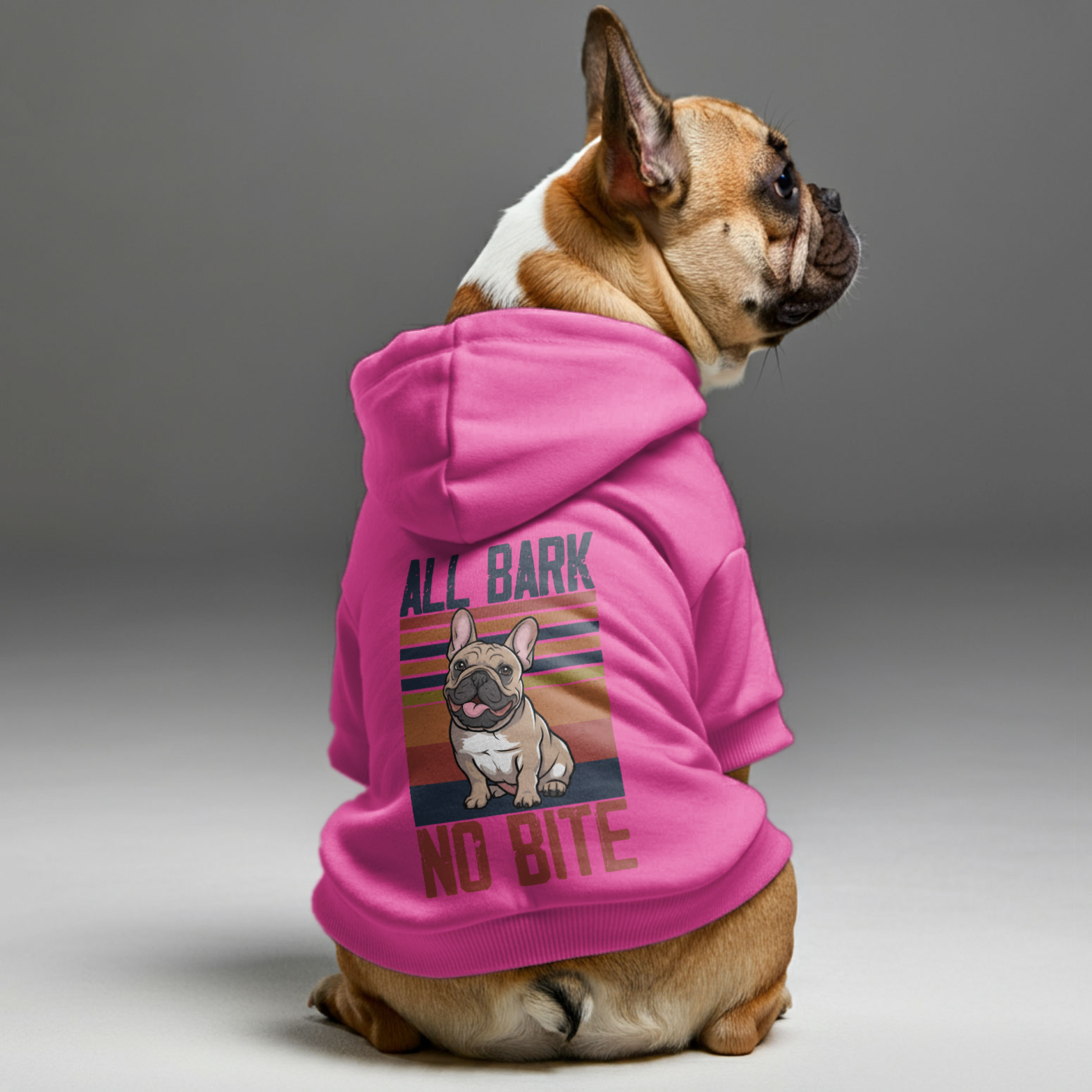 Premium No Bite - Personalized French Bulldog Hoodies With Funny Quot...
