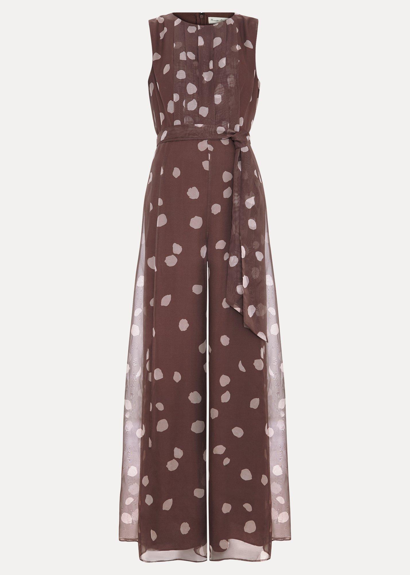 Maxine Spot Chiffon Jumpsuit