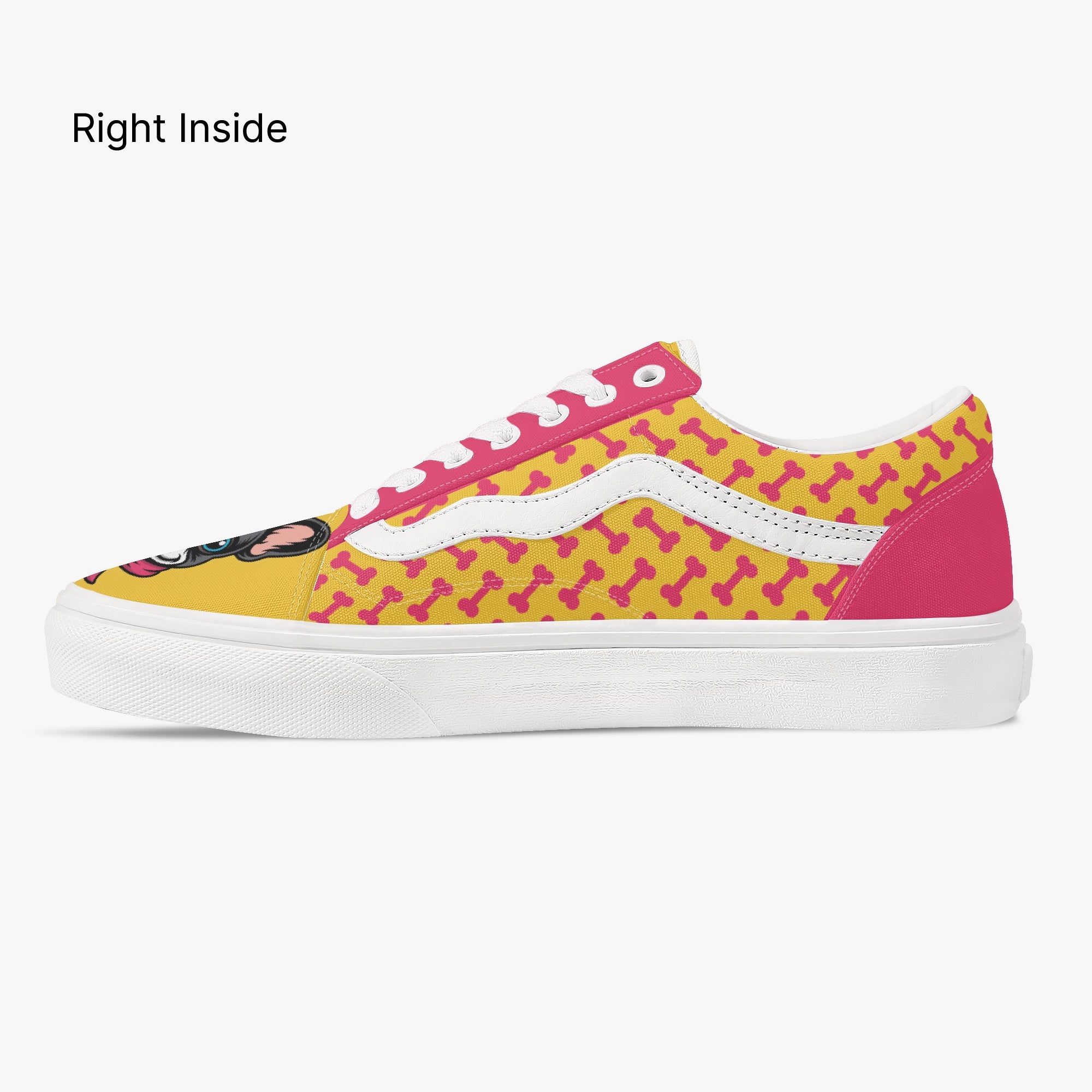 Barkley - Frenchie Lover Trendy Low-top Canvas Sneakers Everyday Use