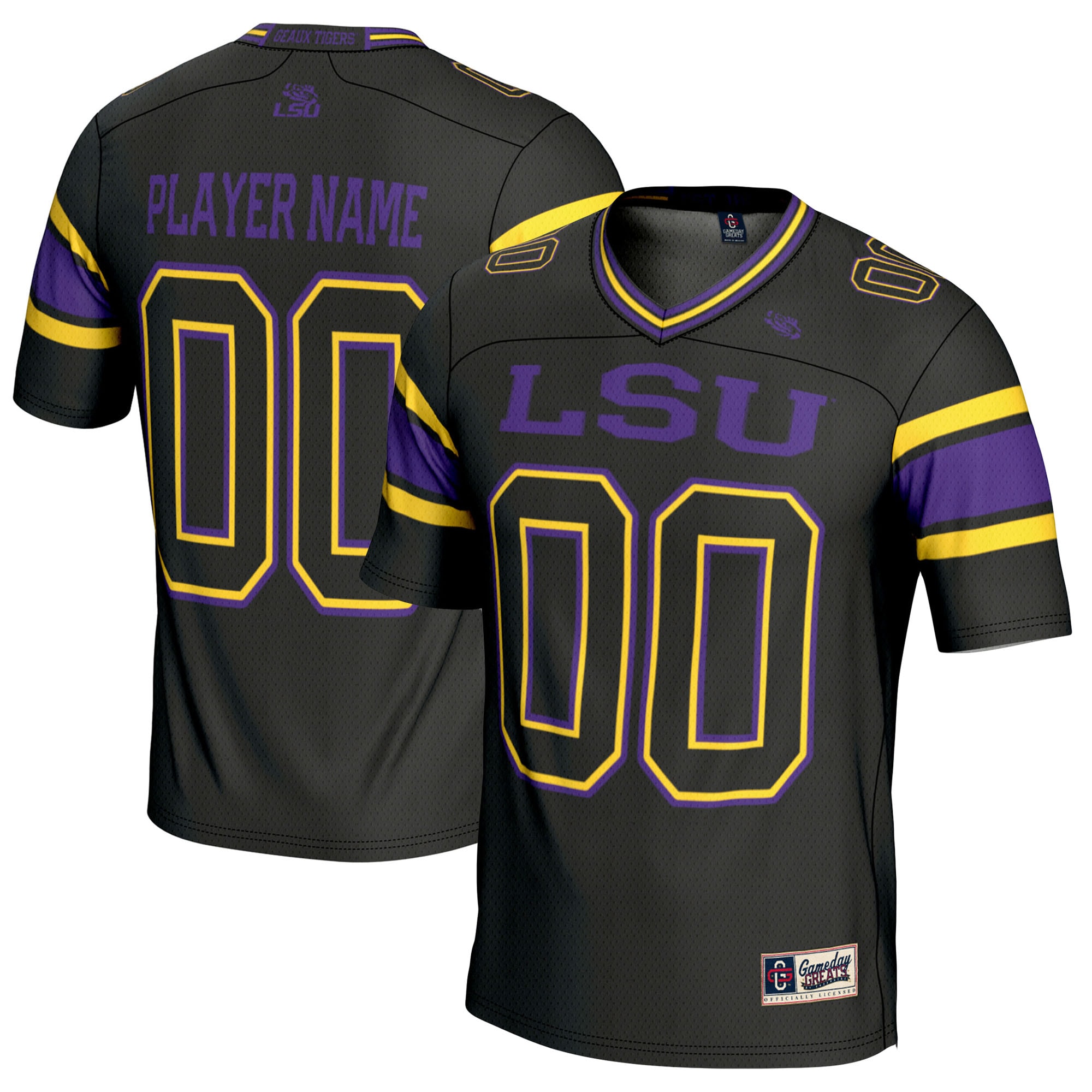 LSU Tigers GameDay Greats Youth NIL Pick-A-Player 26/27 Football Jersey - Black