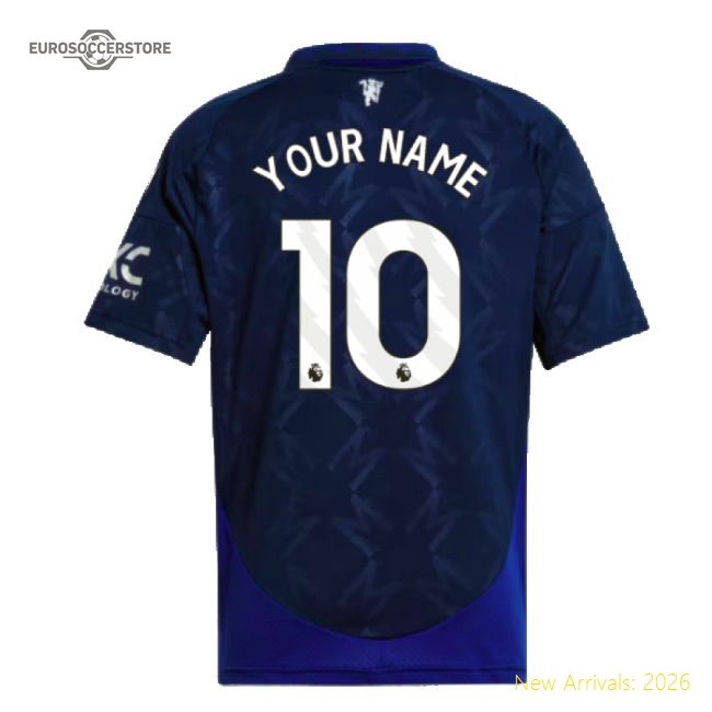 Manchester United Children 2024 Away Jersey Shirt Football Fan Supporter Game Day Apparel