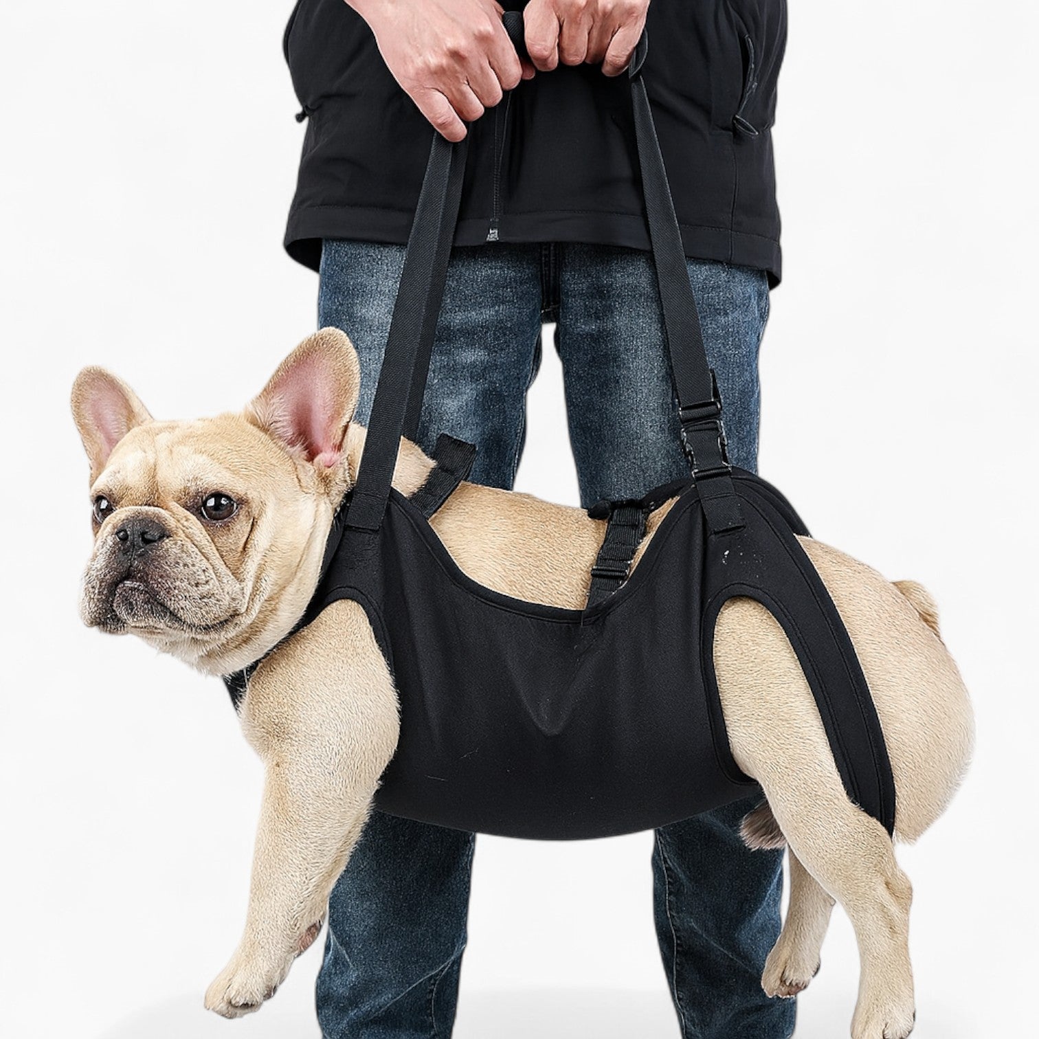 JointJoy Frenchie Lift Support Carrier – Support for Hip Knee and Joint Recovery