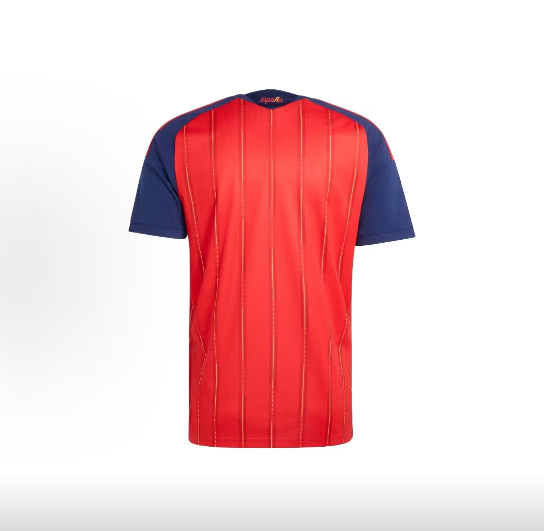 2026 World Cup Champions Spain Home Authentic Player Version 2-Star Quick Dry Slim Striped Men Soccer Jersey Spain Climacool  Men Women Youth