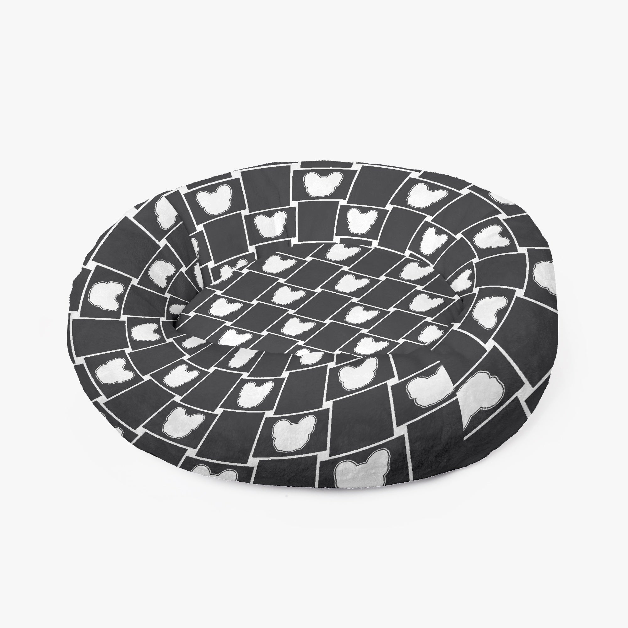 Frenchie Bed | Anti-anxiety French Bulldog Donut Bed Winter Wear