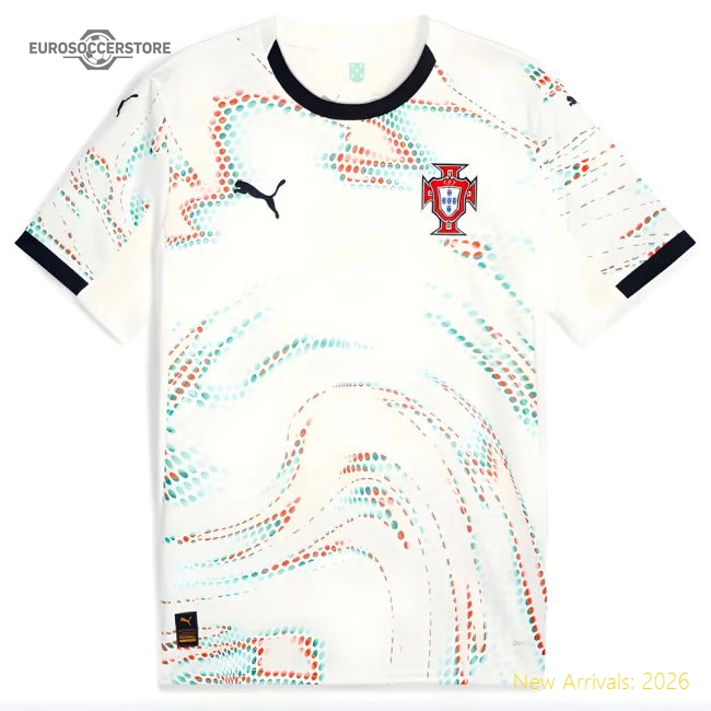 2025-2026 Ronaldo 7 Football Tee Portugal Away Small Adults