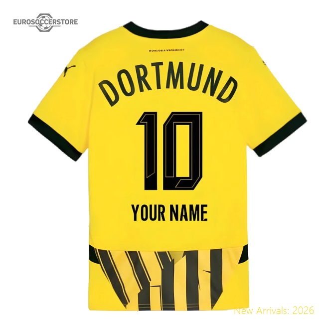 First-class 2024-2025 Borussia Dortmund Cup Shirt (kids) (your Name)