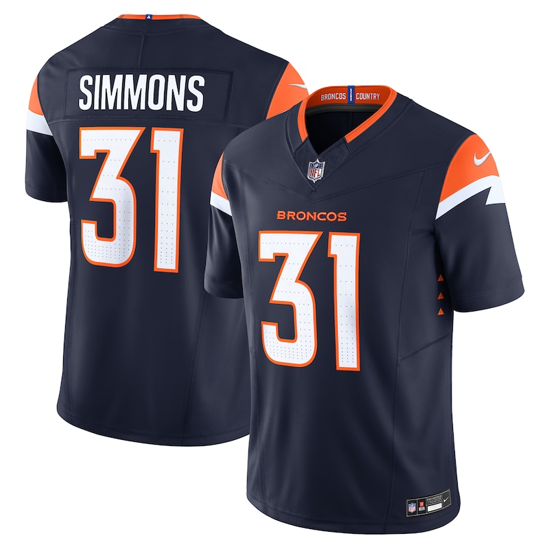 None Justin Simmons Denver Broncos Championship Contender Game-Day ...