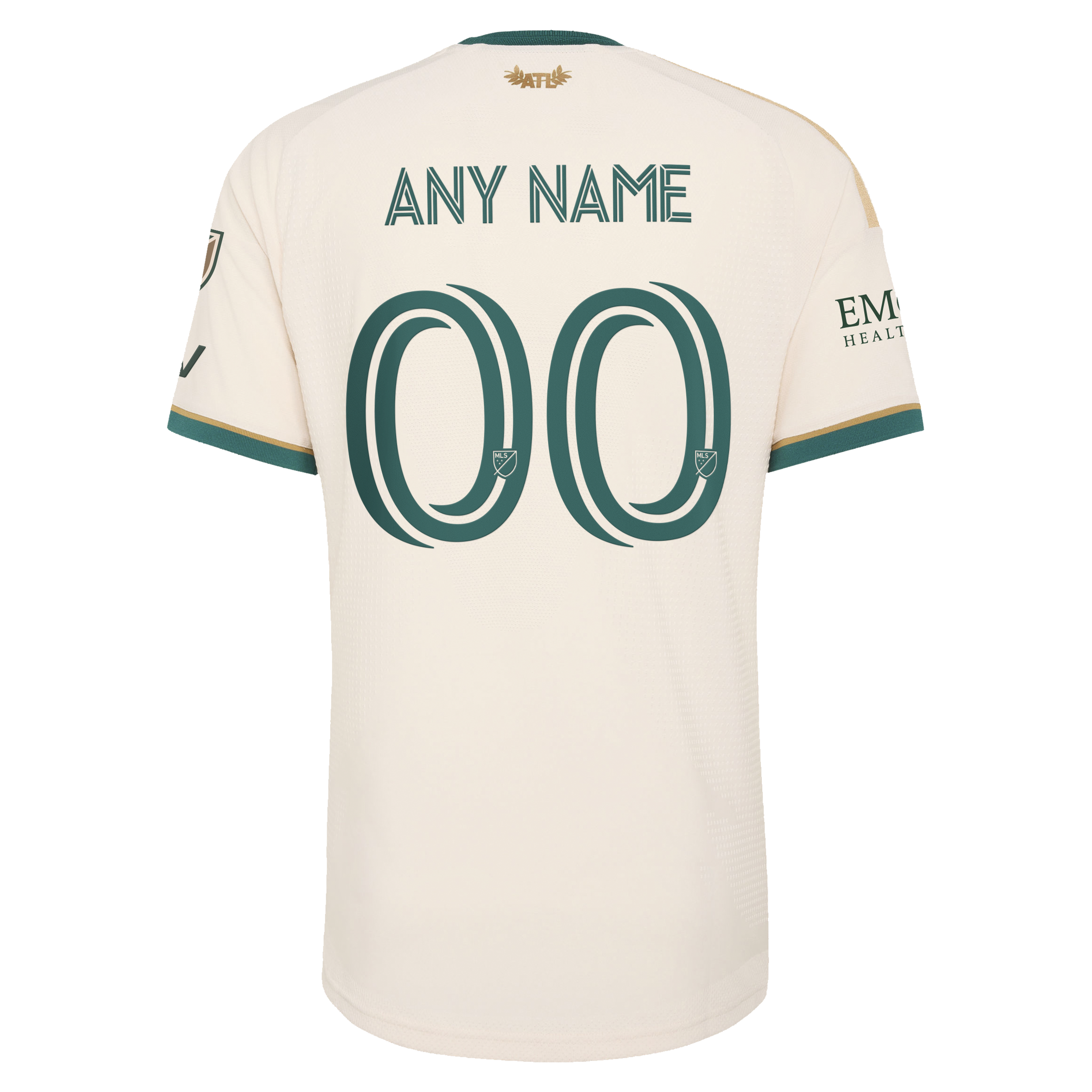 [SJH] Atlanta United FC 2026 Spirit Of '96 On-Field Authentic Patch Custom Jersey - Tan