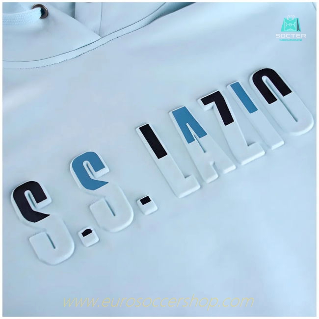 2024-2025 Lazio Over The Head Hoodie (Ice Blue)