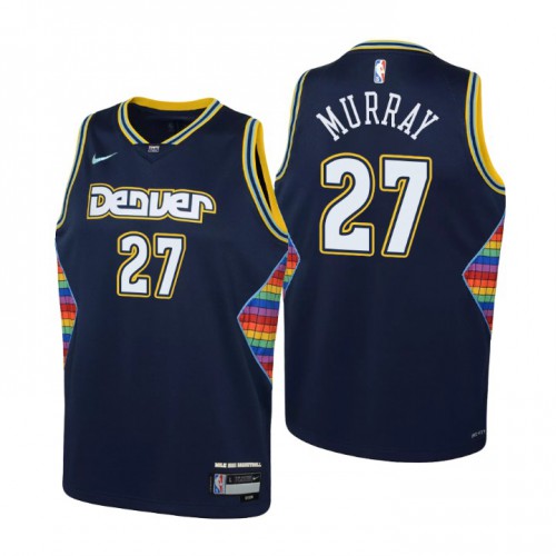 Denver Denver Nuggets #27 Jamal Murray Youth Nike Navy 2021/22 Swingman Jersey ¨C City Edition Youth