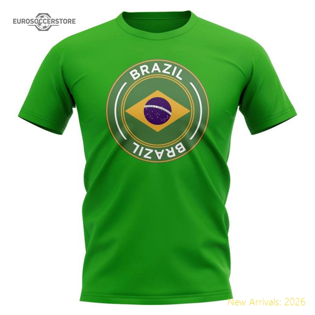 Brazil Football Badge T-Shirt (Green)