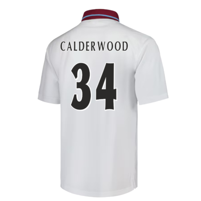 Premium Aston Villa 2000 Away Retro Shirt Calderwood 34