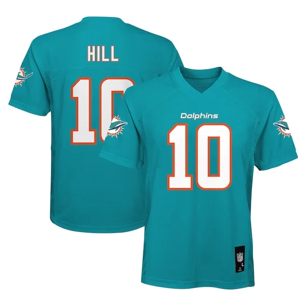 None Tyreek Hill Replica Jersey - Aqua | NFL Player Jersey | NFL Footb
