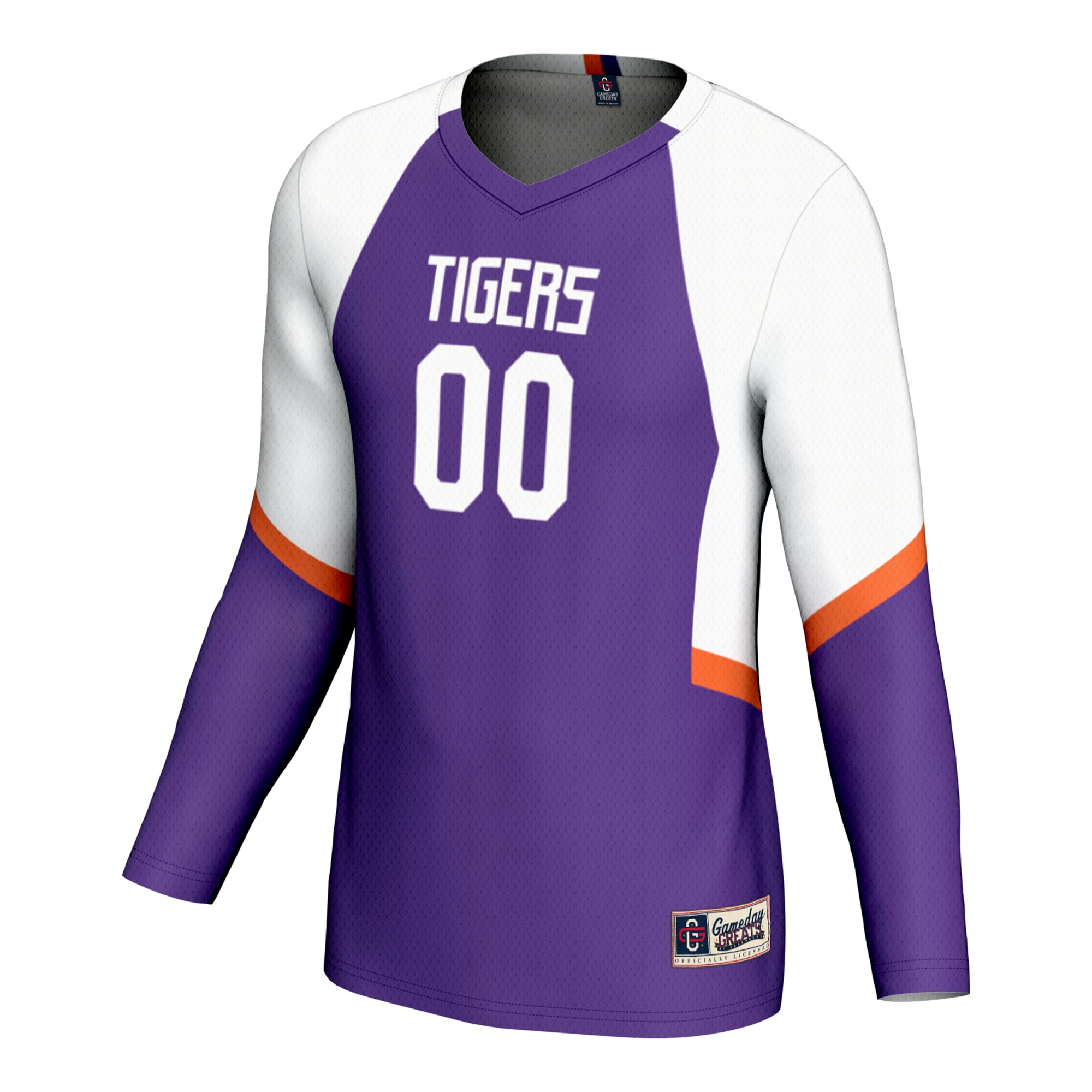 [NJP] Clemson Tigers GameDay Greats Youth NIL Lightweight Volleyball Jersey - Purple