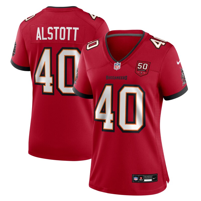 None Mike Alstott TB Buccaneers Classic Premium Material Jersey