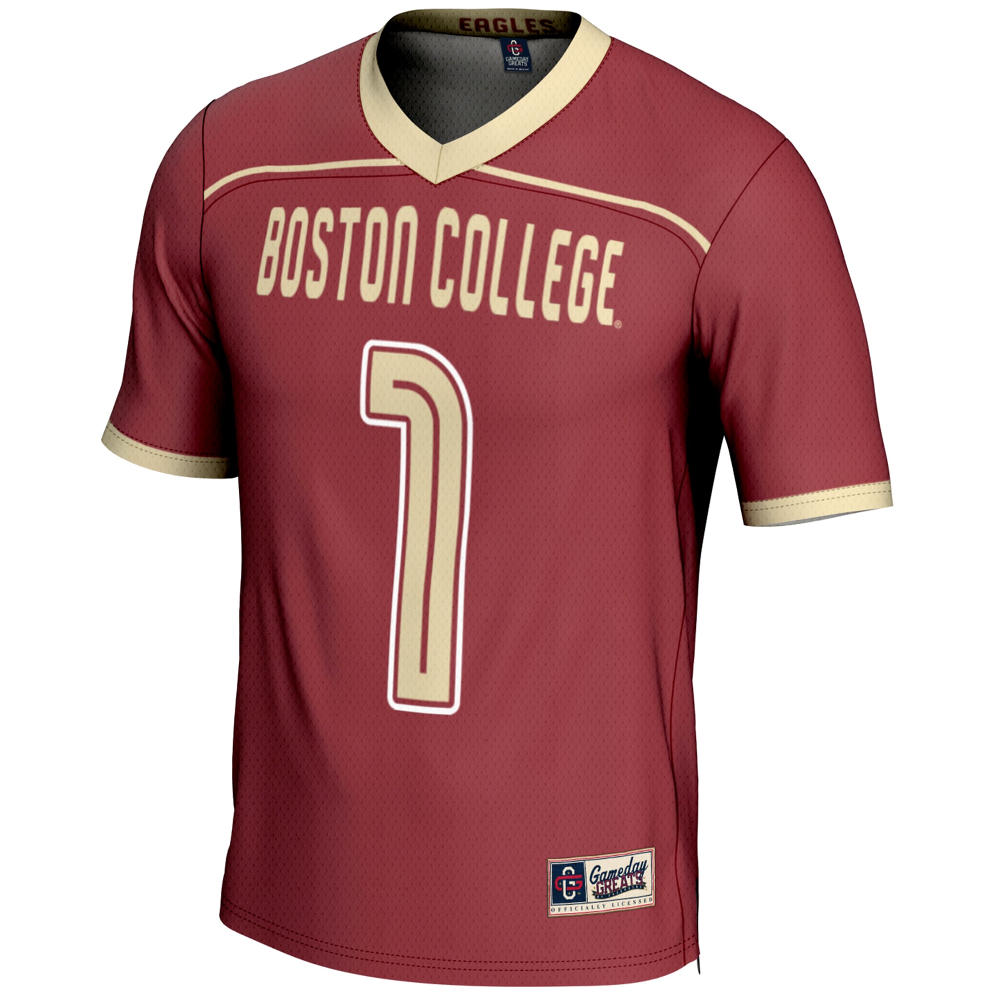 [NJP] Boston College Eagles GameDay Greats #1 Lightweight Lacrosse Jersey - Maroon