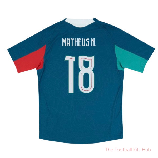 2026-2027 Portugal Training Jersey Pro (Ocean Tropic) (Matheus N. 18)