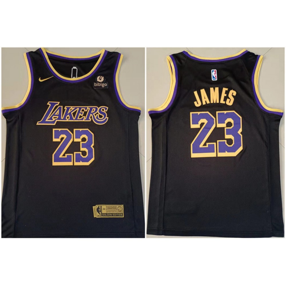 Men's Los Angeles Lakers #23 LeBron James 