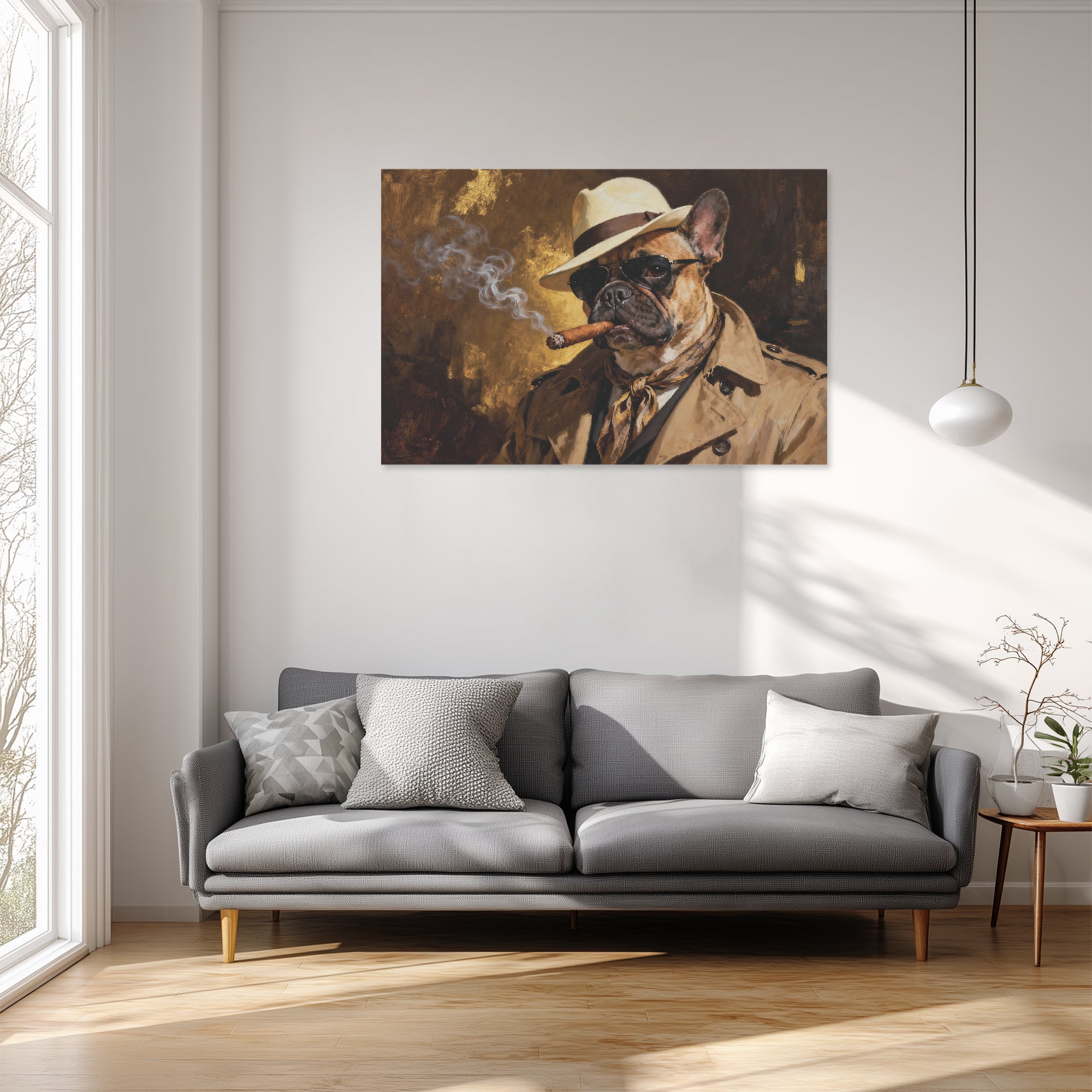 Adorable Frenchie Canvas Wall Art Frenchie Themed Wear | Durable Build