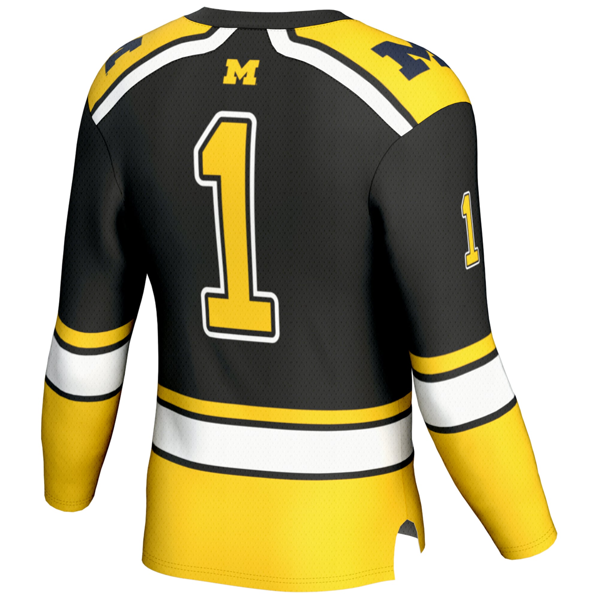 [NJP] Michigan Wolverines GameDay Greats Youth Hockey Jersey - Black