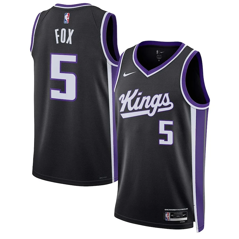 De'Aaron Fox SAC Swingman Jersey - retro exclusive - Black training