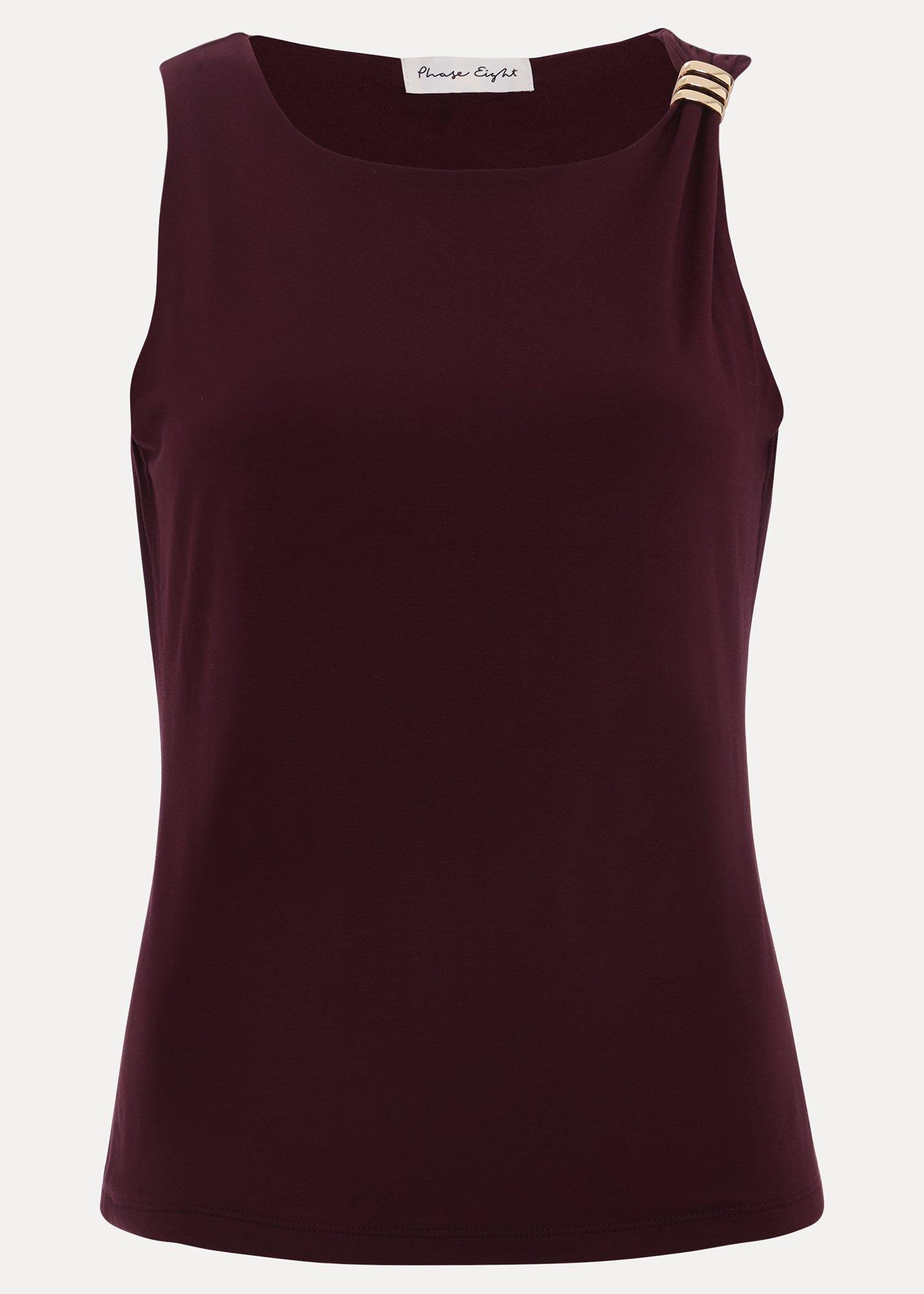 Samie Metal Detail Sleeveless Top