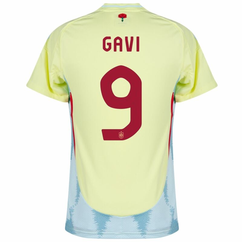 Spain Away Kids Team Jersey Soccer Uniform 2024-25 Edition Gavi