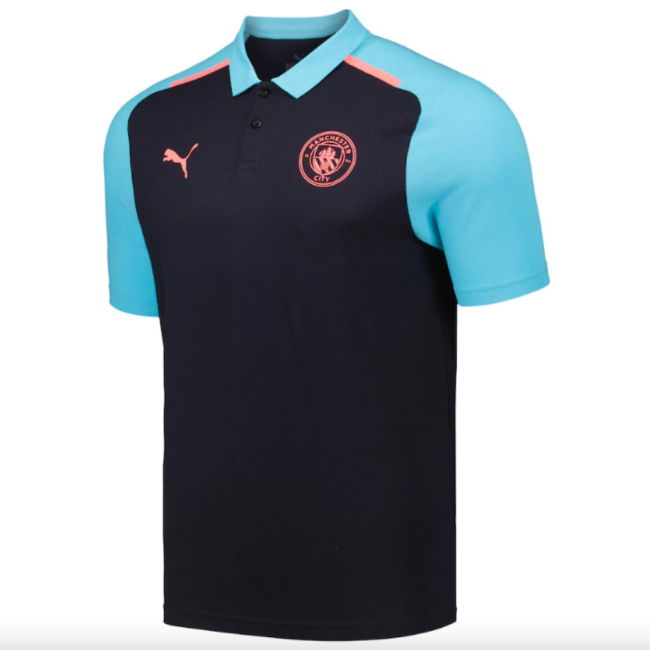 Top-Quality Man City 2023-2024 Man City Casuals Polo (Dark Navy)