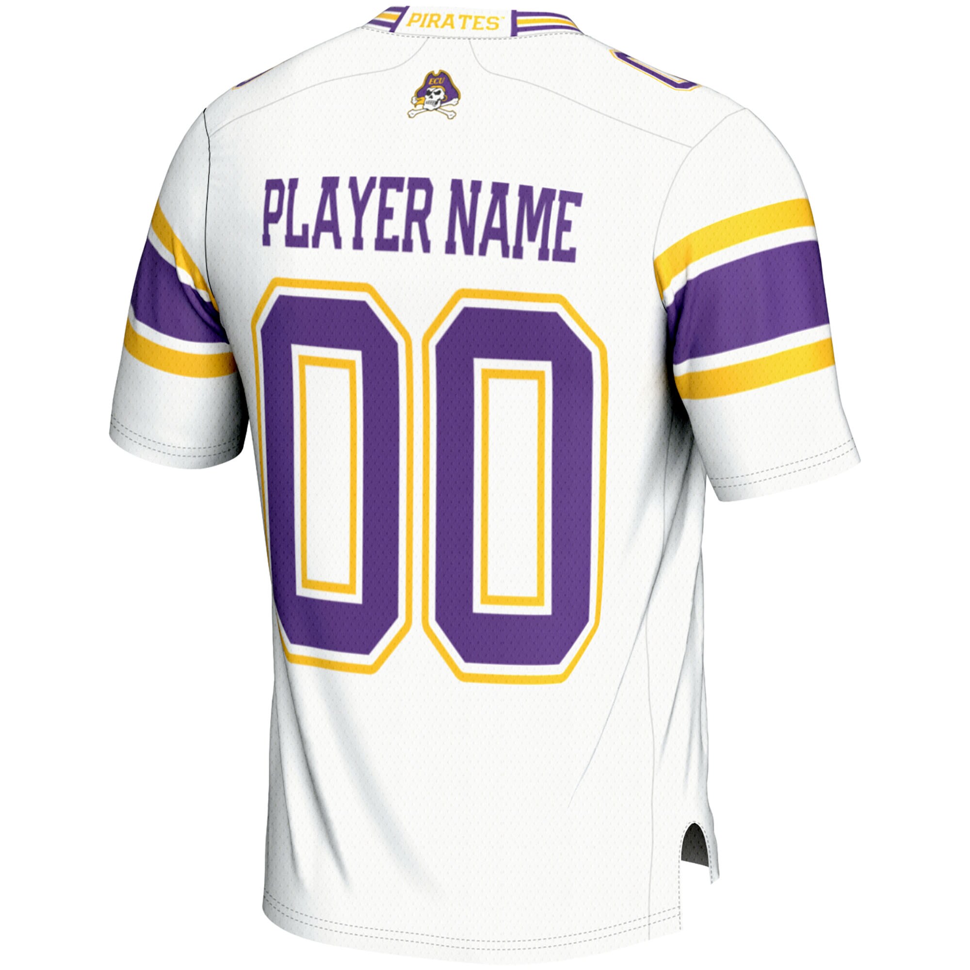 [NJP] ECU Pirates GameDay Greats NIL Pick-A-Player Football Jersey - White