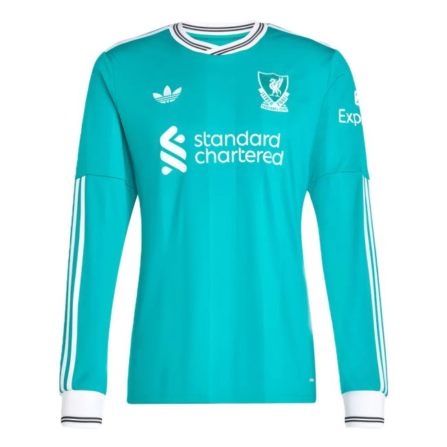 Women's 2025-2026 Liverpool Long Sleeve Third Shirt (Your Name)