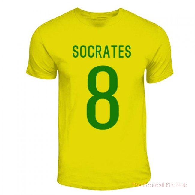 Socrates Brazil Hero T-shirt (yellow)