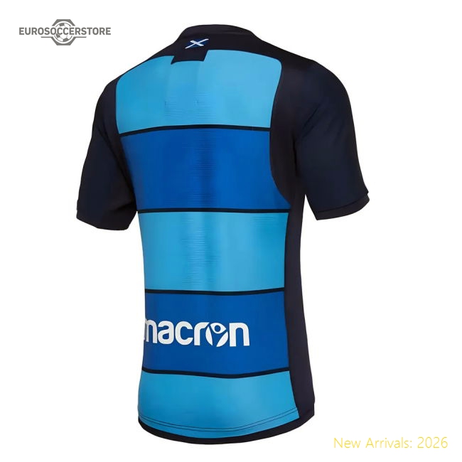 2018-2019 Scotland Macron Rugby Training Jersey (Blue) - Kids