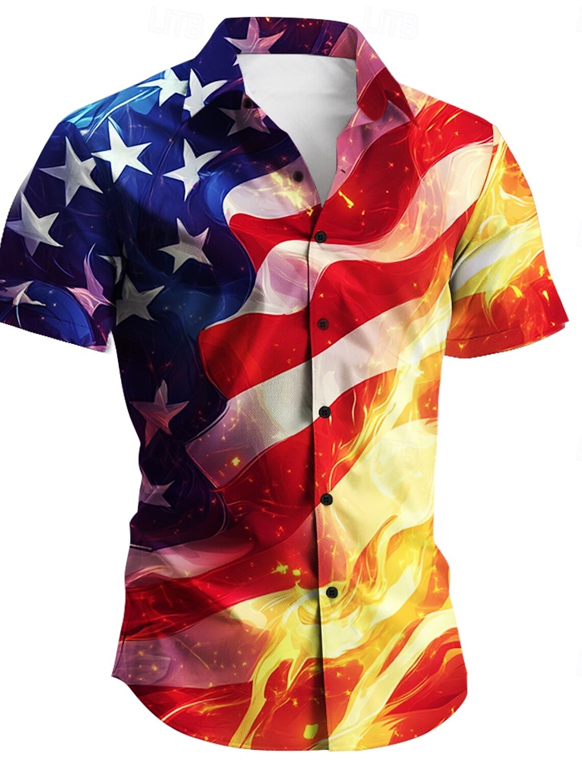 4th of July 2026 250th Memorial Day Men's Patriotic Vintage Retro Patriot US Flag Crew Neck Short Sleeve T-Shirt Casual