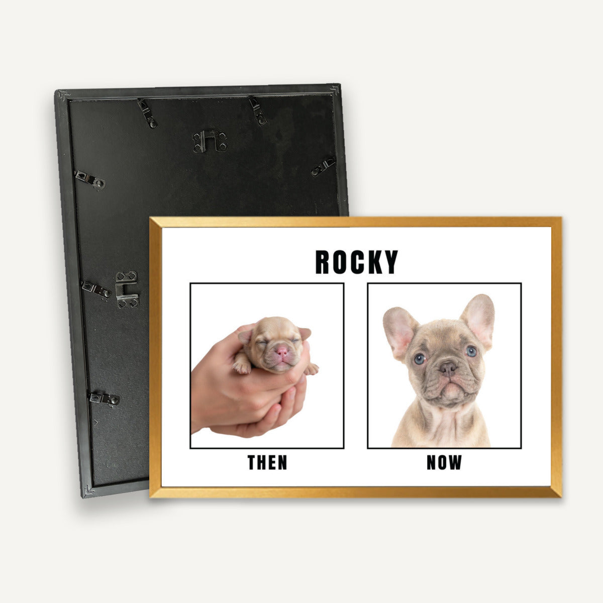French Bulldog Rowdy Personalized Framed Poster • Wall Decoration Durable Dog Item