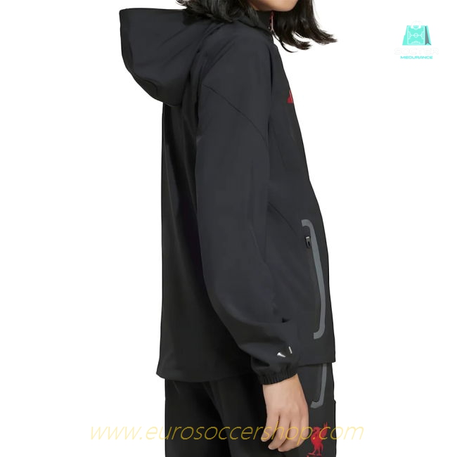 2025-2026 Liverpool Vis Tech Jacket (Black) - Kids