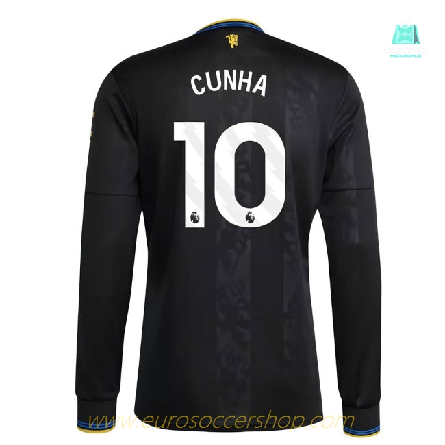 2025-2026 Man Utd Long Sleeve Third Shirt (Cunha 10)