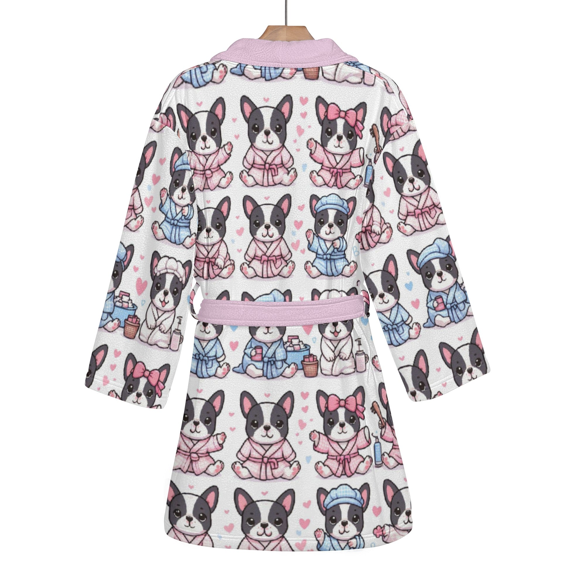 French Bulldog Lover Kona Women Bathrobe Frenchie Fan Item