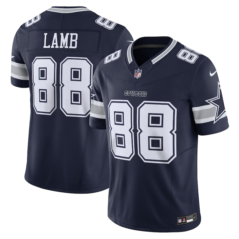 None CeeDee Lamb DAL Cowboys Powerful Premium Material Jersey