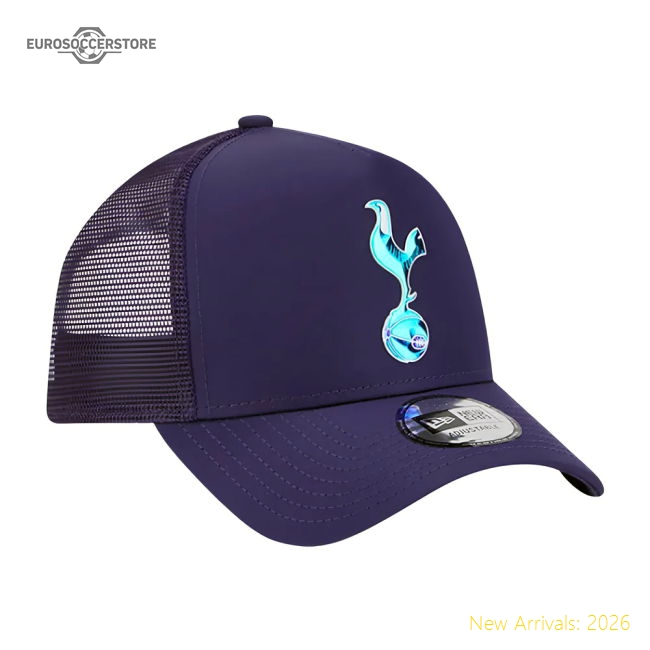Official 2023-2024 Tottenham Iridescent Navy A-frame Trucker Cap